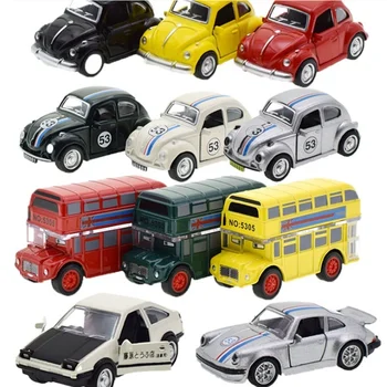 1: 38 Винтажная коллекция Миниатюрных автомобилей, Откидывающийся автомобиль, Миниатюрные игрушки для автомобилей, Литая под давлением модель, игрушка для мальчиков, Детские игрушки, Автомобиль, подарок для детей