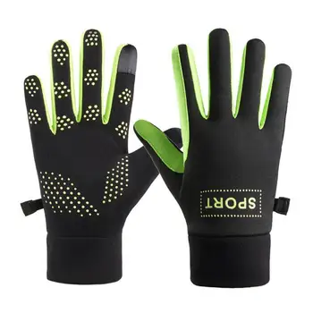 1 Пара Защитных перчаток с сенсорным экраном, Удобные ветрозащитные противоскользящие, впитывающие пот, сохраняющие тепло, Дышащие Зимние теплые Спортивные Перчатки для бега