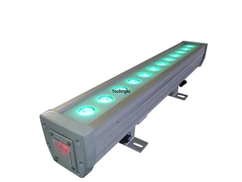 10 штук ip65 LED rgbw для мытья стен dmx 12x10 Вт rgbw 4в1 прожекторная светодиодная шайба для мытья стен с водонепроницаемым светом