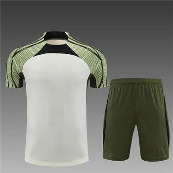 2023 новых мужских детских футбольных спортивных свитеров, рубашек с коротким рукавом, комплектов для тренировок, комплектов для бега для взрослых