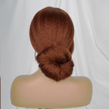 28 30 Длинные Коричневые Кудрявые Прямые Парики для женщин Yaki Прямые Бесклеевые парики из синтетических волос, Парики на каждый день, высокая температура, Бесклеевые