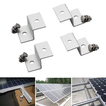 5 Комплектов Подставки для установки солнечной панели Z-типа Solar Ssytem Монтажные кронштейны Из Алюминия с болтом из нержавеющей стали