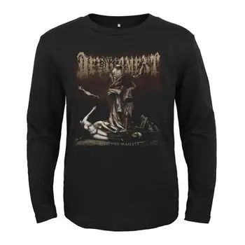 8 дизайнов Рок-группы Devourment, панк-рокер, мужская женская рубашка с длинными рукавами, черная футболка в стиле хэви-дэт-метал, фитнес-червь