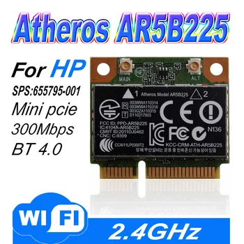 Atheros AR5B225 WIFI Половина МИНИ-карты PCI-E Беспроводная Bluetooth 4,0 Превышает 6230 6235 300 М WiFi + 4,0 BT