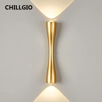 CHILLGIO Nordic Водонепроницаемый Уличный настенный светильник, бра для патио, Украшение дома, Современный минимализм, Алюминиевый светодиодный светильник
