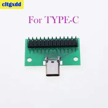 cltgxdd 1Pcs Conector USB 3,1 tipo C hembra, adaptador de placa Tipo PCI de prueba, para transferencia de Cable de línea de dato