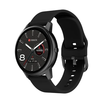 CURREN Новые умные наручные часы с сенсорным экраном, частотой сердечных сокращений, Bluetooth IP68, водонепроницаемые спортивные часы для фитнеса для Android IOS