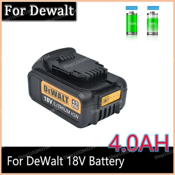 DeWalt 18V 4.0AH \4000 mah Аккумуляторная батарея Инструменты Батарея со светодиодной литий-ионной заменой DCB205 DCB204-2 20V DCB206