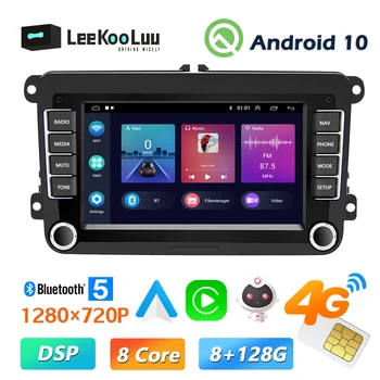 LeeKooLuu автомобильная интеллектуальная система Android авторадио 2din мультимедийный плеер для Volkswagen VW T5 Polo Golf 5 6 Passat b6 b7 Skoda