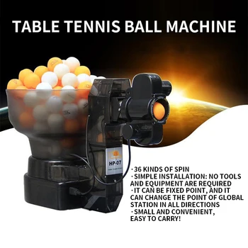 Автоматическая машина для игры в настольный теннис HP-07, многоточечная машина для игры в настольный теннис, роскошное домашнее тренировочное устройство