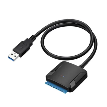 Адаптер USB 3,0 на Sata, кабель-конвертер 22Pin SataIII на USB3,0, адаптеры для 2,5-дюймовых 3,5-дюймовых жестких дисков Sata SSD