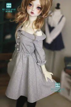 Аксессуары BJD кукольная одежда подходит для 58-60 см 1/3 BJD Сферический шарнир кукла Модное темпераментное клетчатое платье с подкладкой