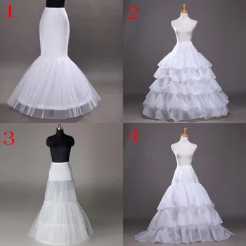 Белый обруч с кринолином, Длинная Свадебная нижняя юбка для новобрачных, юбка для бального платья, Свадебное платье, нижняя юбка, свадебные аксессуары