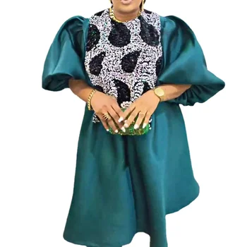 Большие размеры, Летние вечерние платья в африканском стиле для женщин, Традиционная африканская одежда дашики, Анкара, Свадебное вечернее платье с пайетками 2023