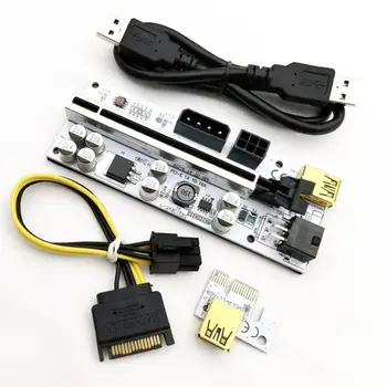 Видеокарта 60 см 6pin Pci-e X1-X16 Удлинительный кабель для доски Linux/Xp/ Win7 8i-e X1-Pcie X16 Карта расширения