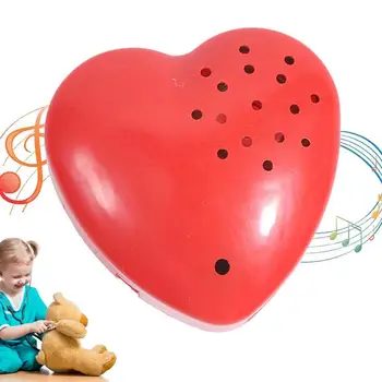 Диктофон для чучела животного В форме сердца, Записываемые кнопки для детей, 30 секунд, Мини-Диктофон, Звуковая коробка для чучела