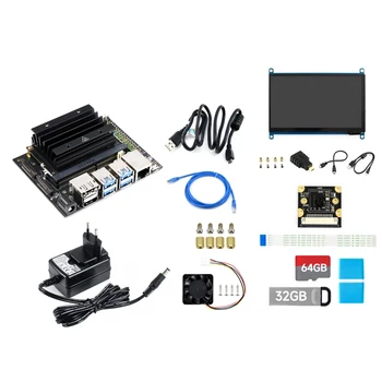 Для Nano 4G Development Kit с камерой 800 Вт + Сетевой кабель + 32G USB-накопитель + 64G SD-карта + считыватель + Кабель питания (штепсельная вилка ЕС)