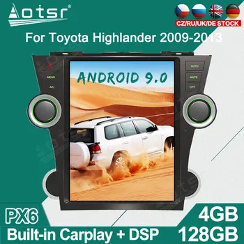 Для Toyota Highlander 2009-2013 Tesla Android Автомобильный радиоплеер GPS Навигация Авто Стерео Мультимедиа Видео головное устройство carplay