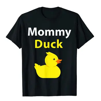 Забавная футболка для мамы-утки, Резиновая футболка для мамы-утки, крутые топы, хлопковые мужские футболки, крутые забавные