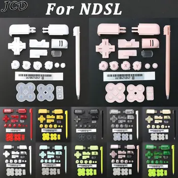 Замена JCD ABXY L R D Pad Cross Button Полный Набор Кнопок и Проводящая Кнопка и Стилус сенсорная ручка Для DS Lite Для NDSL