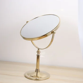 Зеркало для макияжа, туалетный столик, светодиодное увеличительное стекло, Круглый обеденный стол для путешествий