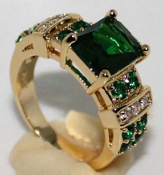 Изысканные бело-зеленые обручальные кольца с цирконием для женщин роскошного золотого цвета, подарок на годовщину свадьбы, ювелирные изделия