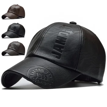 Кожаная бейсболка, Мужские модные спортивные кепки, Армейская военная шляпа, Мужская бейсболка, Британские винтажные шляпы дальнобойщиков из воловьей кожи