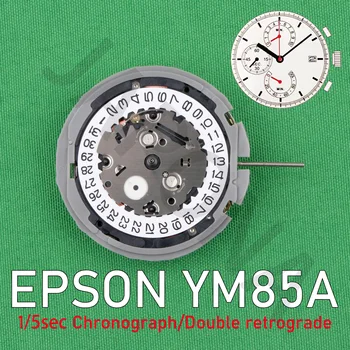 Механизм YM85 японский механизм EPSON YM85A маленькие стрелки с разрешением 6.9.12 Аналоговый кварцевый 12-дюймовый центральный секундный хронограф