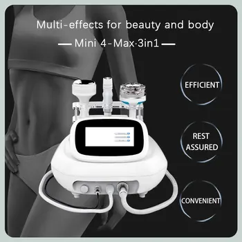 Мини 4 Макс Кавитационный вакуумный аппарат RF Для удаления жира, для Похудения, для укрепления кожи, машина для удаления морщин