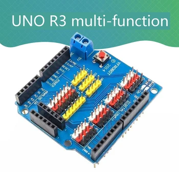 Многофункциональный модуль платы расширения датчика Sensor Shield V5.0 Модуль платы расширения для Arduino UNO R3