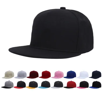 Мужская сплошной цвет бейсбольная кепка высокого качества для взрослых равнина snapback шляпа хип-хоп для мужчин женщин открытый отдых бейсбольная плоская шляпа