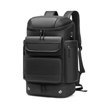 Мужской рюкзак большой емкости Объемом 50 л, сумка для альпинизма, Водонепроницаемый рюкзак для ноутбука, деловой рюкзак С сумкой для обуви