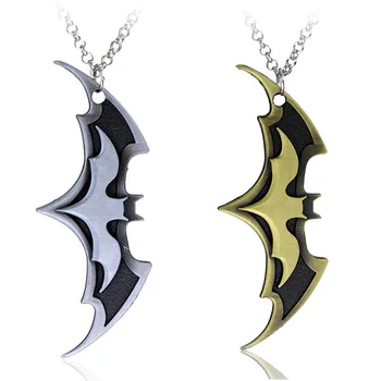 Мультяшное ожерелье с Бэтменом, Аксессуары, герой фильма, периферийные украшения из сплава, ожерелье для пары, креативный подарок на День рождения