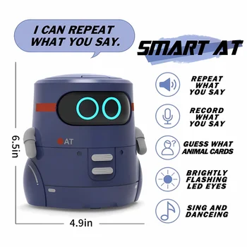 Новейшие умные роботы-игрушки, версии голосовых команд, Сенсорное управление, Интерактивные игрушки Для детей, Детский Говорящий Умный робот, подарок