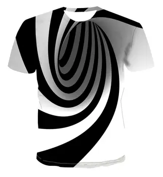 Новые футболки с 3D абстрактной трехмерной графикой, летняя модная индивидуальность, мужская футболка с круглым вырезом, забавные футболки в стиле хип-хоп