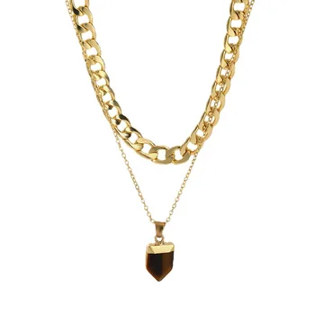 Ожерелья SN17 из нержавеющей стали, многослойное колье-чокер для женщин, новые ювелирные изделия
