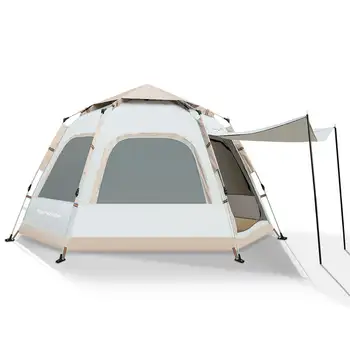 Палатка на одного человека со съемным дождевиком и сумкой для переноски, водонепроницаемая, простая установка для кемпинга/семейного отдыха на открытом воздухе/пеших прогулок/альпинизма/пляжа