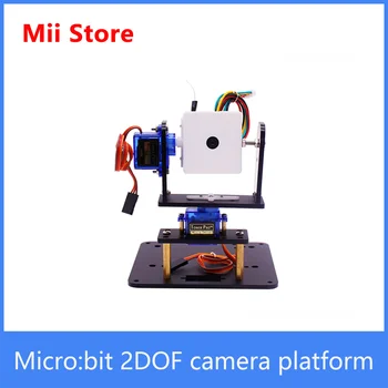 Платформа камеры Micro: bit 2DOF поддержка различных плат расширения привод 2 канала 5 В сервоприводов с последовательным портом камеры WiFi