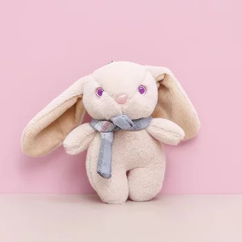 Плюшевая игрушка 15 см, плюшевая кукла-кролик, подвеска-тоут, украшение для детского праздника, Мультяшный брелок для ключей, плюшевое животное, милые игрушки-кролики