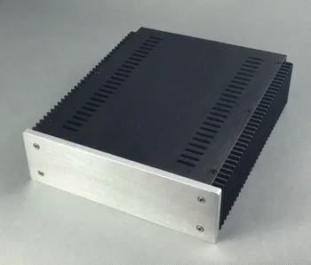 Подробная информация об алюминиевом корпусе предусилителя 2307 коробка усилителя мощности с обеих сторон радиатор