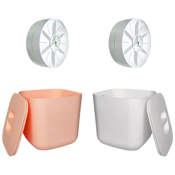 Портативная мини-стиральная машина с вращающейся турбиной USB Посудомоечная машина для носков, нижнего белья, мытья посуды для путешествий Домой Белый