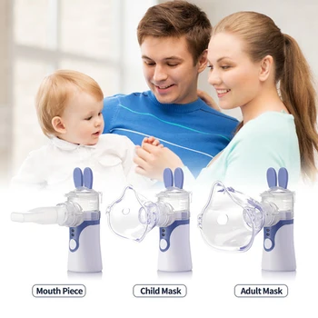 Портативный Ручной Автоматический чистый Ингалятор для вдоха, Сетчатый Распылитель, Ингалятор для детей и взрослых