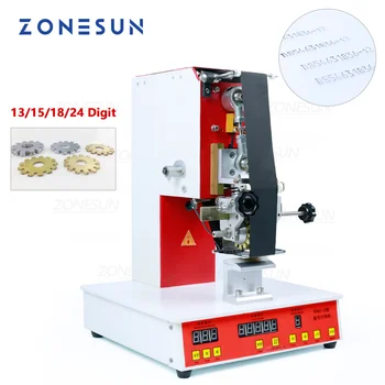 Принтер для рулонной ленты ZONESUN Электрическая машина для горячей термопечати С поворотом номера и кодированием срока годности