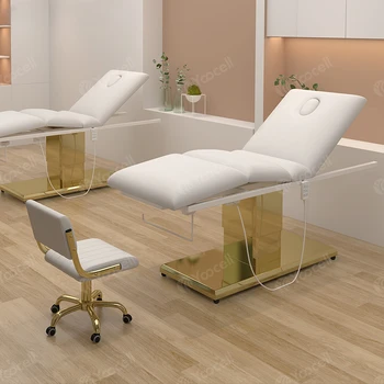 Рекомендуемый продукт оборудование салона красоты мебель 3 мотора стол для сообщений электрический косметический стул кровать для лица для продажи