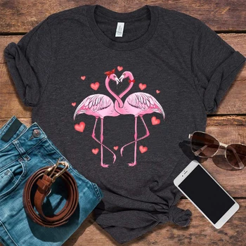 Рубашка с птицей на День Святого Валентина, Рубашки на День Святого Валентина для женщин, милая эстетическая одежда на День Святого Валентина, подарок на День Святого Валентина, футболка для пары