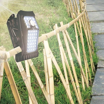 Светодиодный Солнечный Садовый светильник, закрепляемый на открытом воздухе, светильник для кемпинга, датчик движения, Водонепроницаемая лампа IP65 для ограждения палубы, кемпинга, палатки, гаража