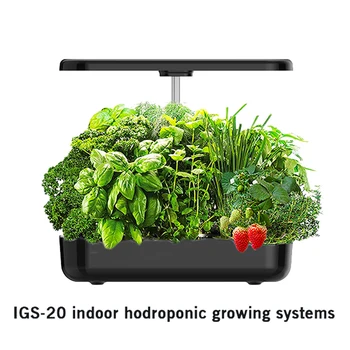 Система выращивания Гидропоники 12 Стручков В саду для выращивания трав в помещении со светодиодной подсветкой Умная Садовая сеялка для домашней кухни с автоматическим таймером
