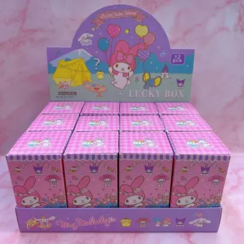 Слепая коробка серии Sanrio мультяшный милый брелок Kuromi Melody cinnamon roll креативный кулон ювелирные изделия подарок-сюрприз для детей