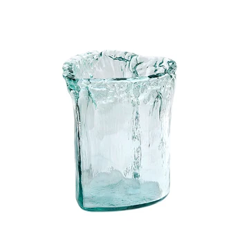 Стеклянная ваза в форме сердца ручной работы, идеи для ресторана, контейнер для цветов из скандинавского стекла