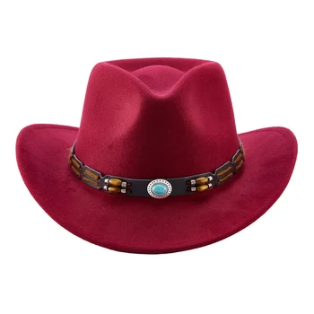Фетровая шляпа унисекс в винтажном стиле с широкими полями для ретро-вечеринок или мероприятий на открытом воздухе